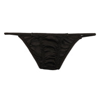 ラ・ポーム NHK生地使用 フルバックショーツ サイドバインダーゴム スタイリッシュ 透け感 シースルー 318150