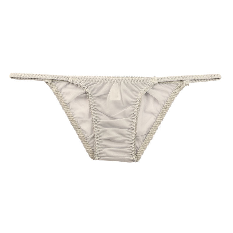 ラ・ポーム NHK生地使用 フルバックショーツ サイドバインダーゴム スタイリッシュ 透け感 シースルー 318150