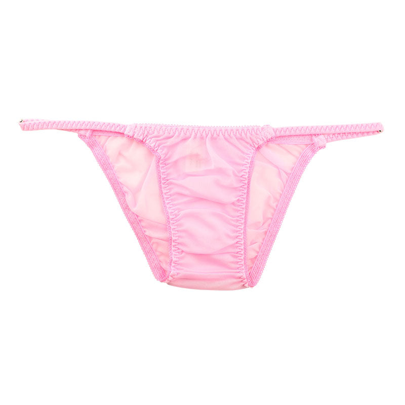 ラ・ポーム NHK生地使用 フルバックショーツ サイドバインダーゴム スタイリッシュ 透け感 シースルー 318150