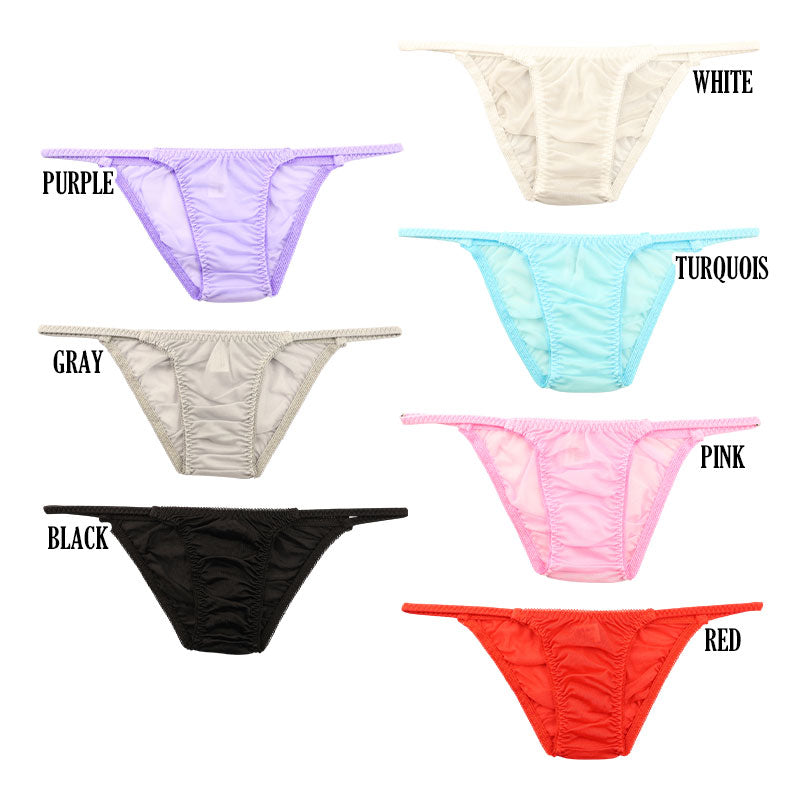 ラ・ポーム NHK生地使用 フルバックショーツ サイドバインダーゴム スタイリッシュ 透け感 シースルー 318150