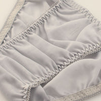 ラ・ポーム NHK生地使用 フルバックショーツ サイドバインダーゴム スタイリッシュ 透け感 シースルー 318150