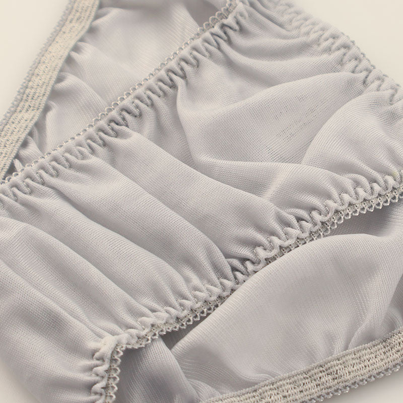 ラ・ポーム NHK生地使用 フルバックショーツ サイドバインダーゴム スタイリッシュ 透け感 シースルー 318150