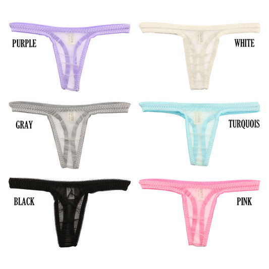 La Paum Simple Plain T-Back Shorts (318153) Made with 20 Half Fabric