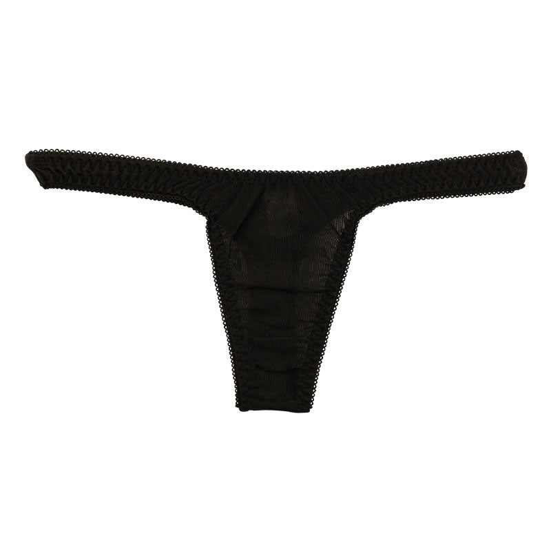 ラ・ポーム 軽やかシースルーNHK生地 シンプルTバックショーツ 318155