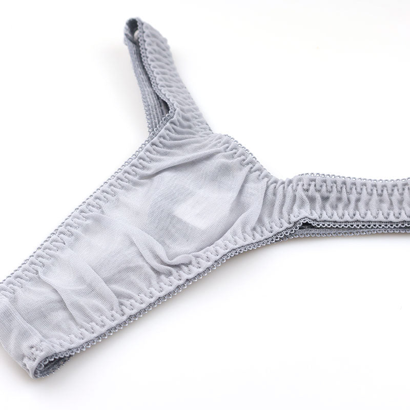 ラ・ポーム 軽やかシースルーNHK生地 シンプルTバックショーツ 318155