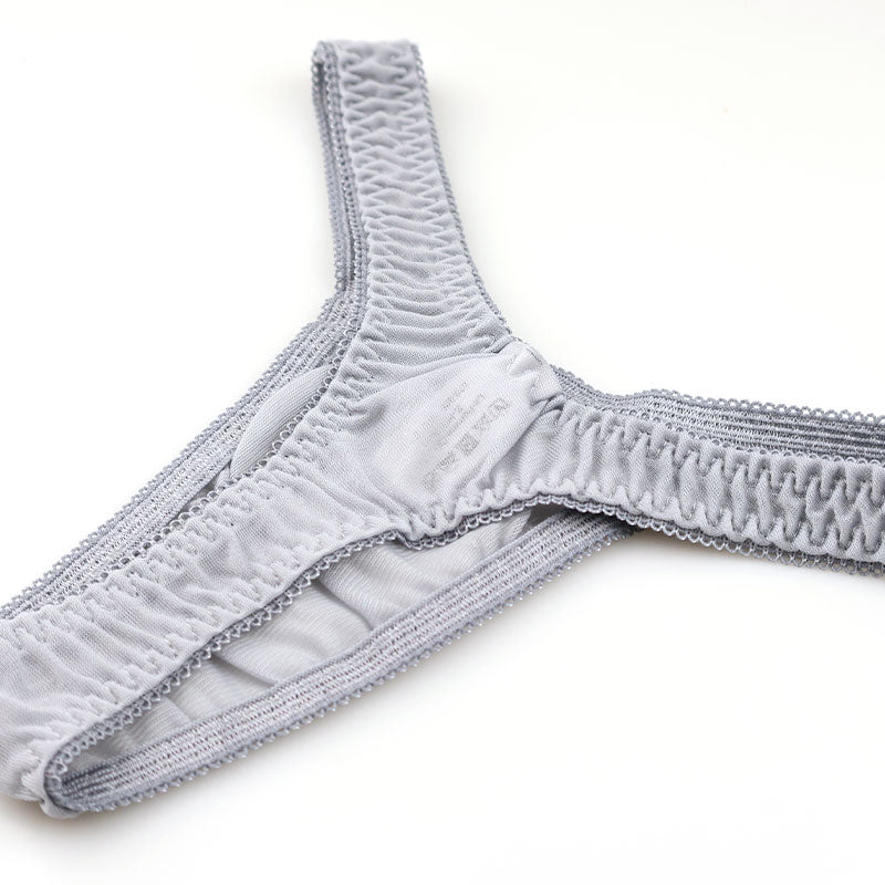 ラ・ポーム 軽やかシースルーNHK生地 シンプルTバックショーツ 318155