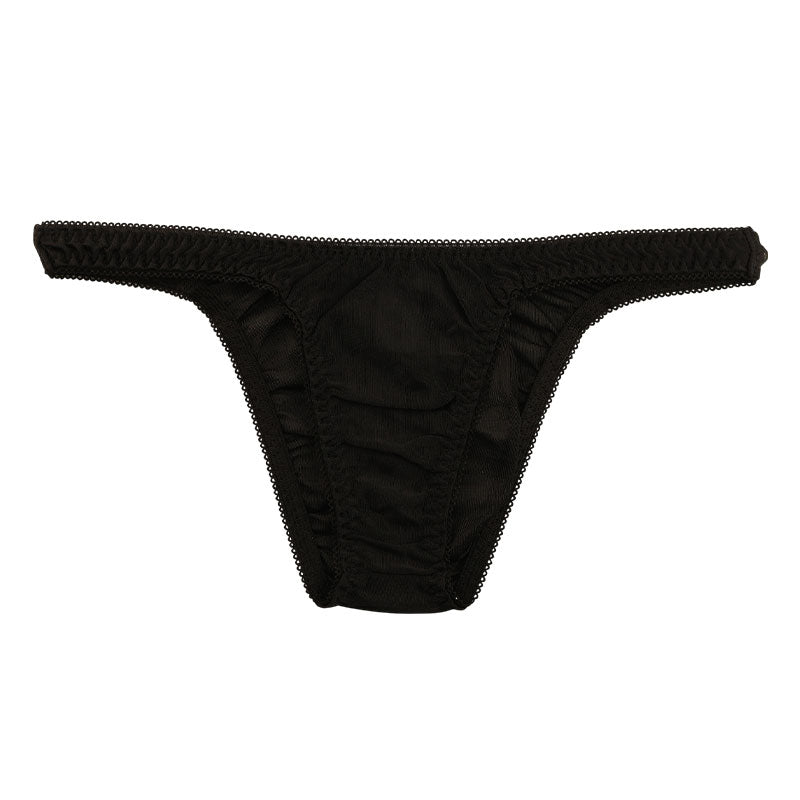 ラ・ポーム 軽やかシースルーNHK生地 シンプルハーフバックショーツ 318156