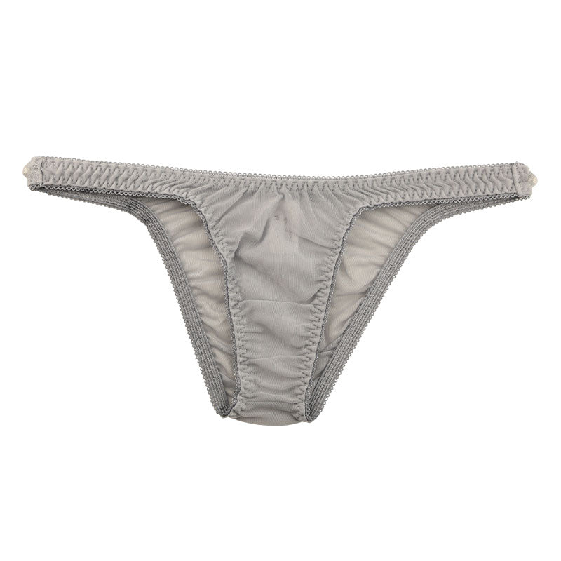 ラ・ポーム 軽やかシースルーNHK生地 シンプルハーフバックショーツ 318156