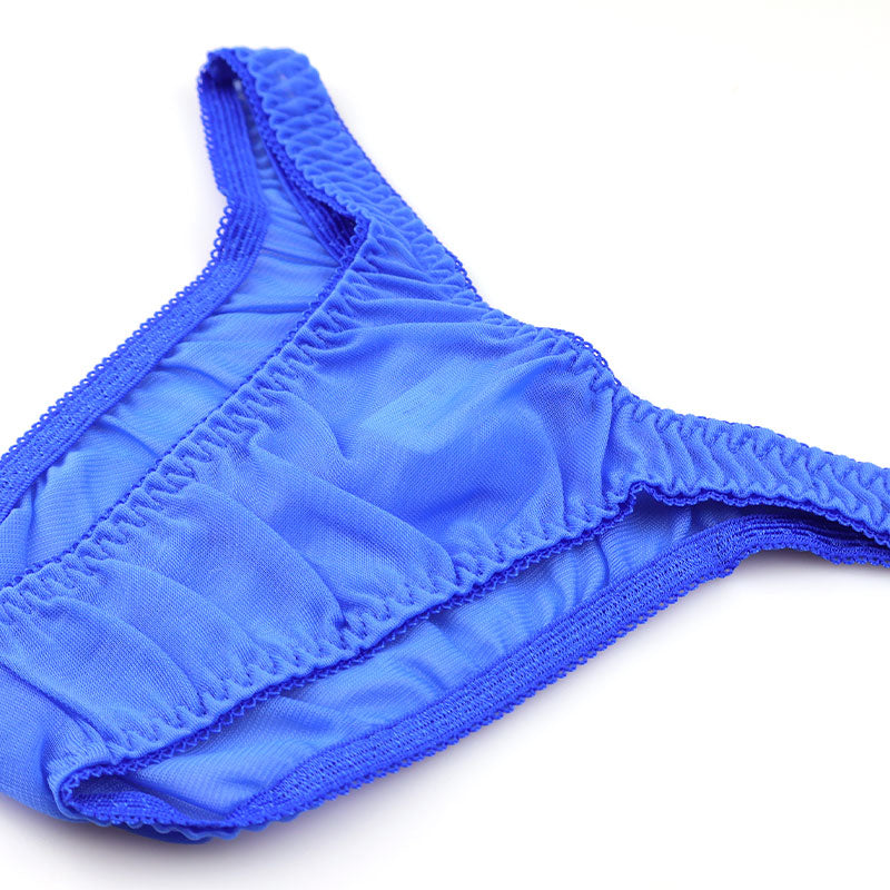 ラ・ポーム 軽やかシースルーNHK生地 シンプルハーフバックショーツ 318156