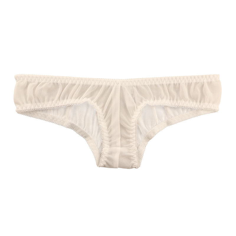 ラ・ポーム 軽やかNHK生地 ホットパンツ ローライズ仕様 シースルーデザイン 318158