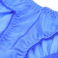 ラ・ポーム 軽やかNHK生地 ホットパンツ ローライズ仕様 シースルーデザイン 318158