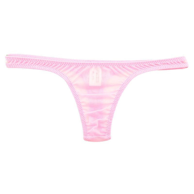 La-Pomme Airy Sheer NHK Fabric T-back Thong - Comfortable, Lightweight Lingerie 318159