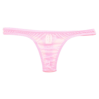 La-Pomme Airy Sheer NHK Fabric T-back Thong - Comfortable, Lightweight Lingerie 318159