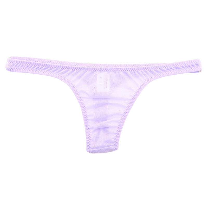 La-Pomme Airy Sheer NHK Fabric T-back Thong - Comfortable, Lightweight Lingerie 318159