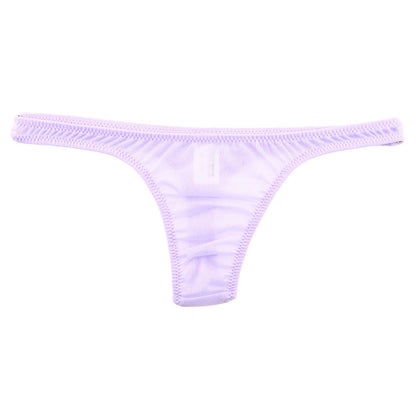 La-Pomme Airy Sheer NHK Fabric T-back Thong - Comfortable, Lightweight Lingerie 318159