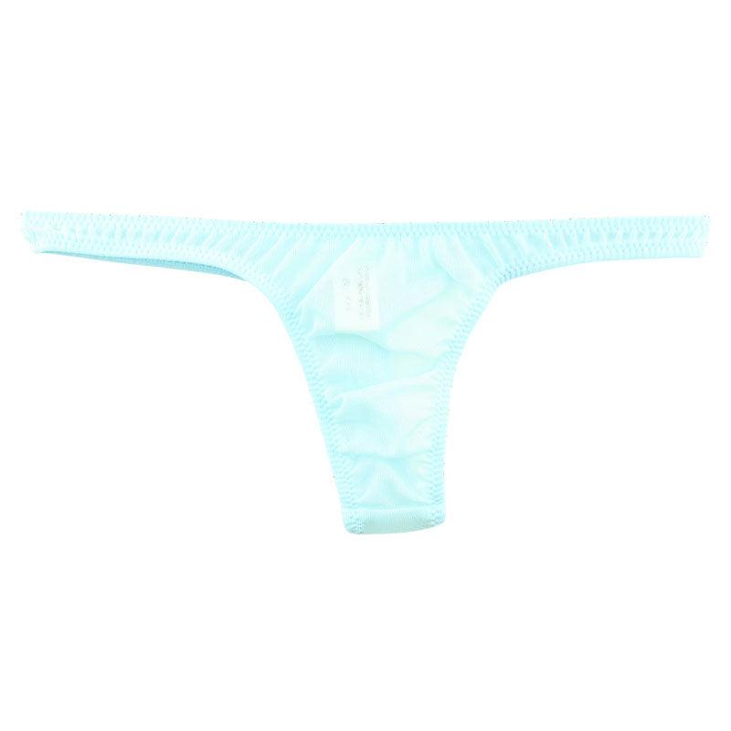 La-Pomme Airy Sheer NHK Fabric T-back Thong - Comfortable, Lightweight Lingerie 318159