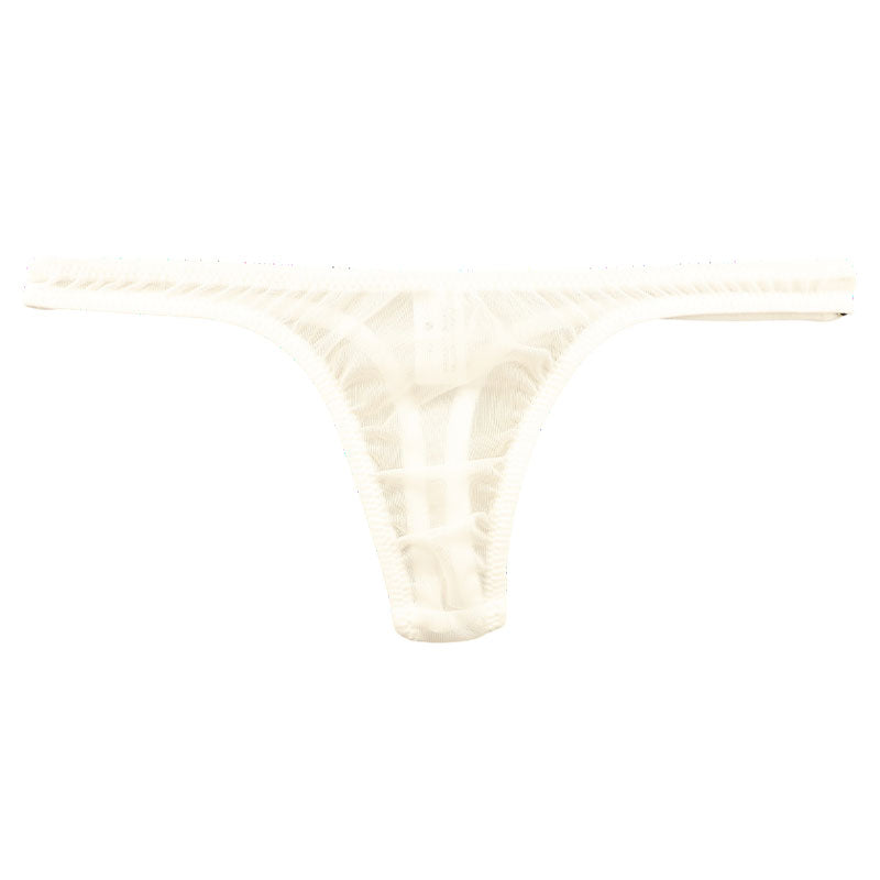 La-Pomme Airy Sheer NHK Fabric T-back Thong - Comfortable, Lightweight Lingerie 318159