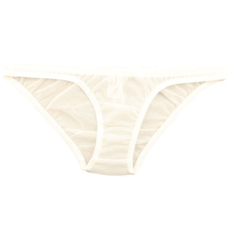 La-Pomme Airy Sheer Half-Back Briefs Made with NHK Fabric - Comfortable, Lightweight Lingerie 318160