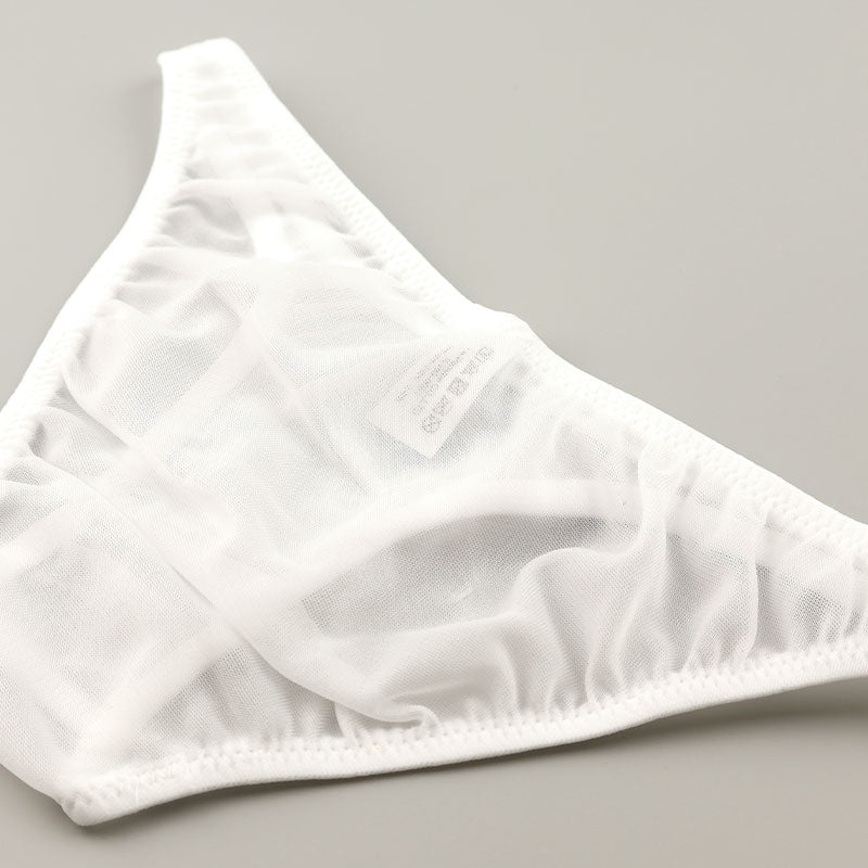 La-Pomme Airy Sheer Half-Back Briefs Made with NHK Fabric - Comfortable, Lightweight Lingerie 318160