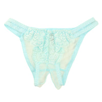 La Paume 20 Half Fabric, Beautiful Lace, Open Crotch, Crotch Split, Half Back Shorts 319221