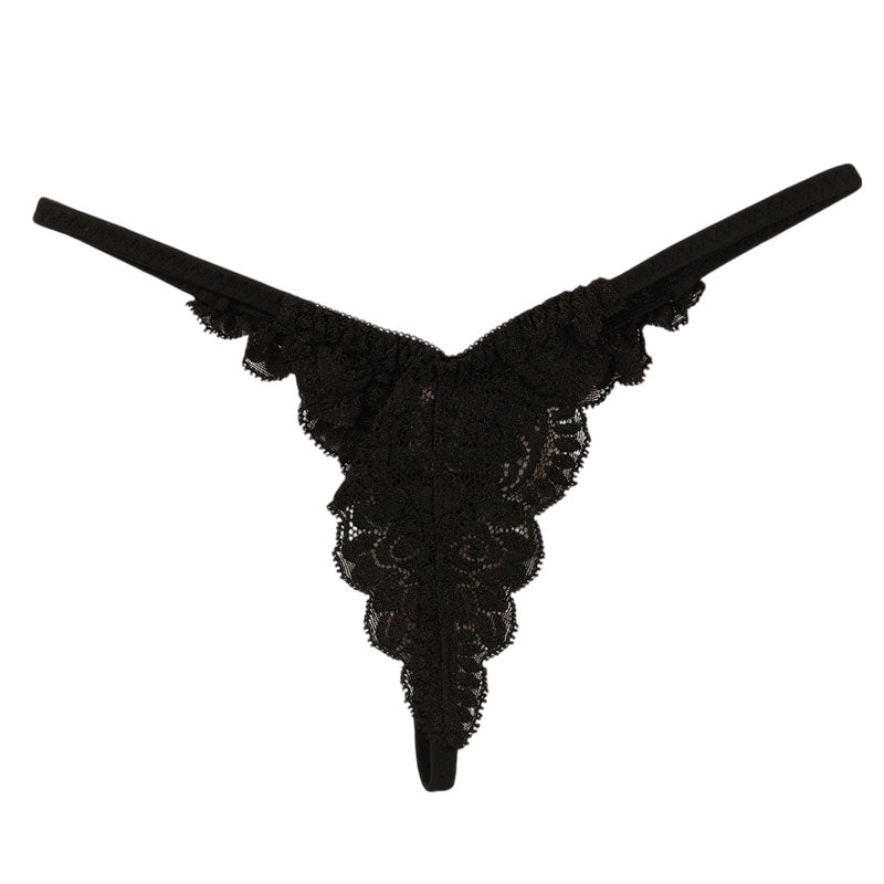 La-Pomme Stretch Lace All-Lace G-String Shorts 319222
