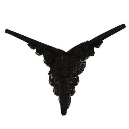 La-Pomme Stretch Lace All-Lace G-String Shorts 319222
