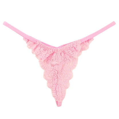 La-Pomme Stretch Lace All-Lace G-String Shorts 319222