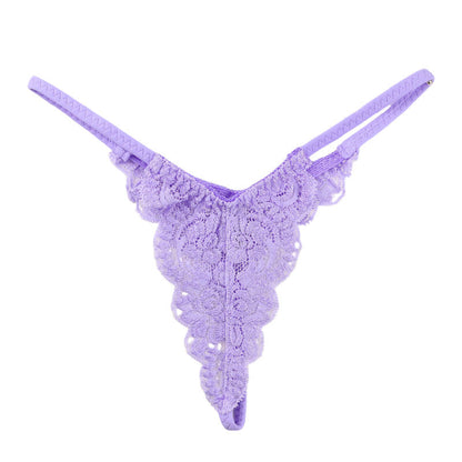 La-Pomme Stretch Lace All-Lace G-String Shorts 319222