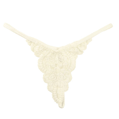 La-Pomme Stretch Lace All-Lace G-String Shorts 319222
