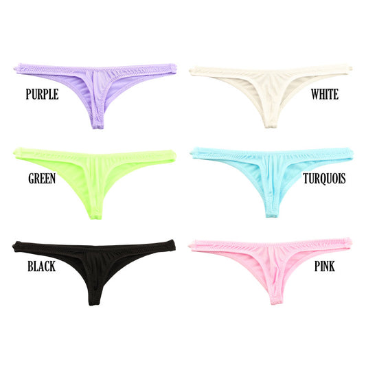 La Paum [Ultra Mini Half-Back] Made with Glossy Stretch TSK Fabric! Ultra-Shallow Low-Rise x Ultra-Slim Panties Sexy Lingerie 319233