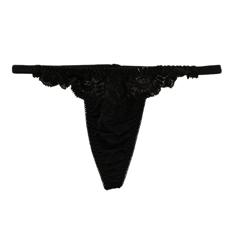 La-Pomme SSS Fabric Stretch Lace G-String Shorts 319234