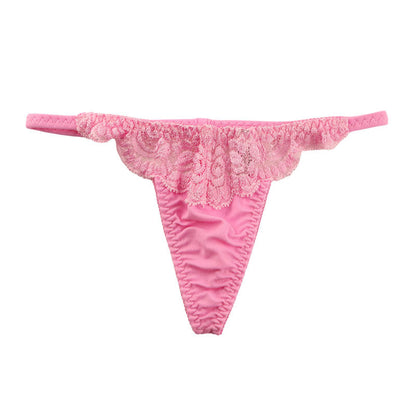 La-Pomme SSS Fabric Stretch Lace G-String Shorts 319234
