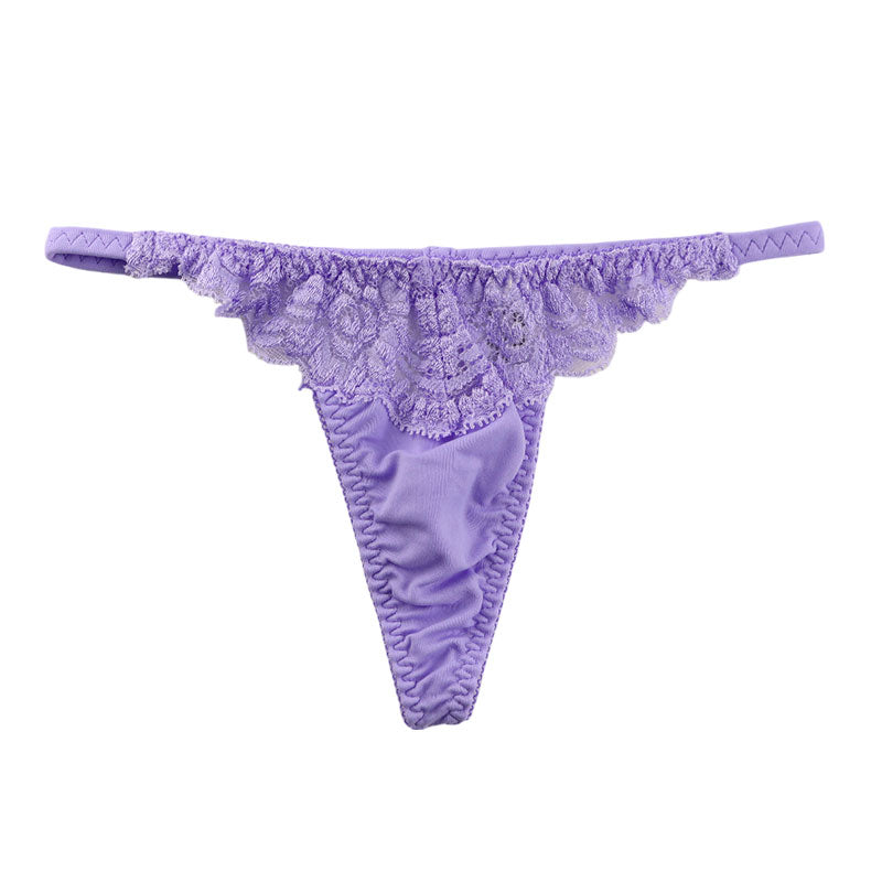 La-Pomme SSS Fabric Stretch Lace G-String Shorts 319234