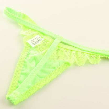 La-Pomme SSS Fabric Stretch Lace G-String Shorts 319234