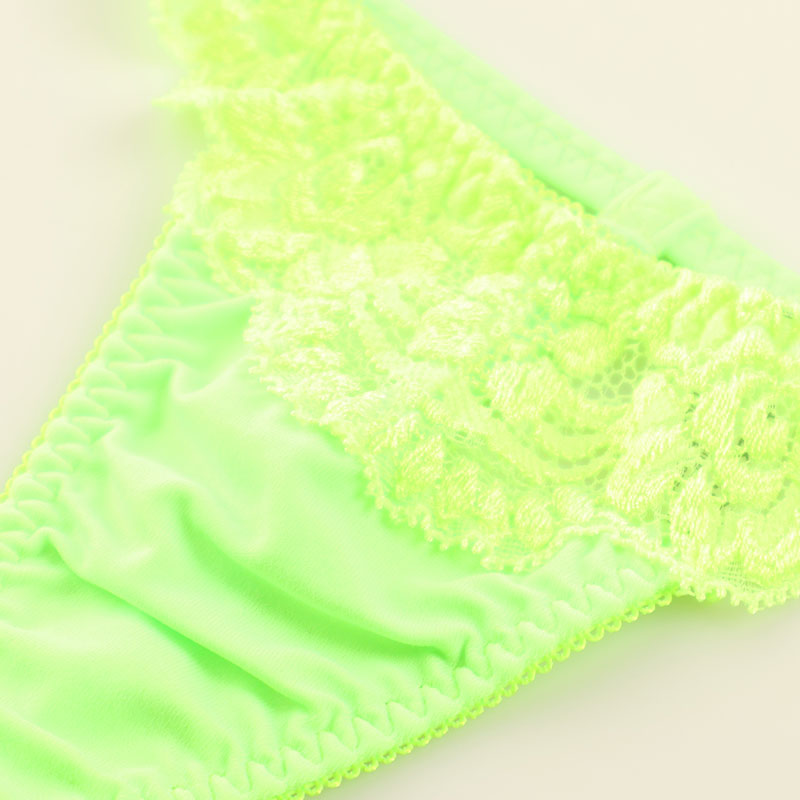 La-Pomme SSS Fabric Stretch Lace G-String Shorts 319234