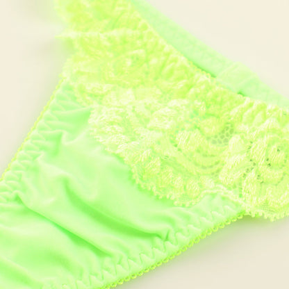 La-Pomme SSS Fabric Stretch Lace G-String Shorts 319234
