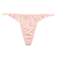 ラ・ポーム セクシー＆上品 レディースGストリング 光沢フェリカ素材 レースコンビ 319235