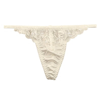 ラ・ポーム セクシー＆上品 レディースGストリング 光沢フェリカ素材 レースコンビ 319235