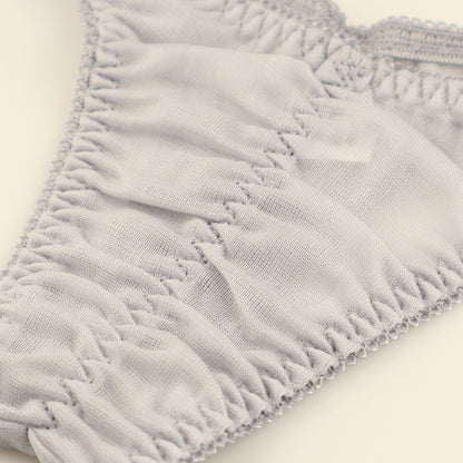 La Paum Soft NHK Material T-Back Panties, See-Through, Pinch-In Design, 319236