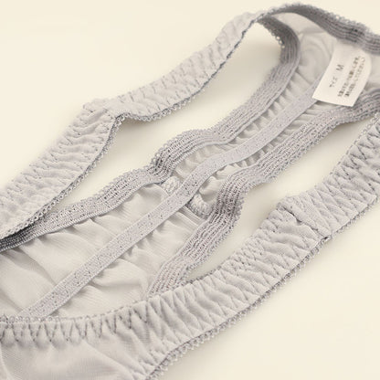 La Paum Soft NHK Material T-Back Panties, See-Through, Pinch-In Design, 319236