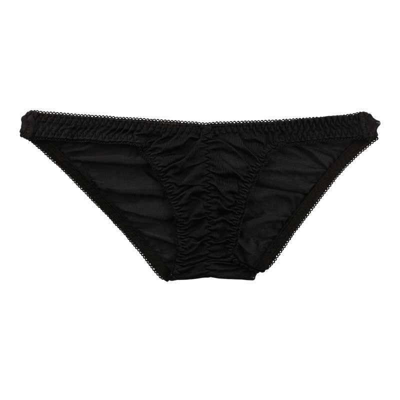 ラ・ポーム 柔らかNHK素材 フルバックショーツ 透け感シースルー くい込みデザイン 319237