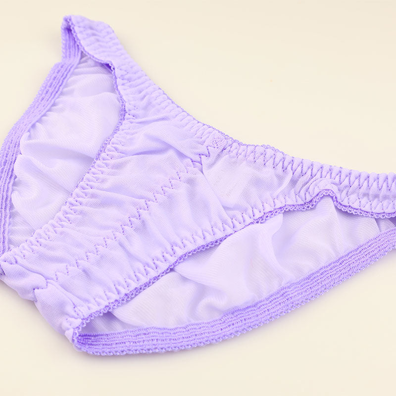 ラ・ポーム 柔らかNHK素材 フルバックショーツ 透け感シースルー くい込みデザイン 319237