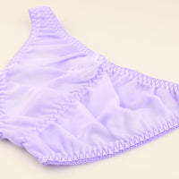 ラ・ポーム 柔らかNHK素材 フルバックショーツ 透け感シースルー くい込みデザイン 319237