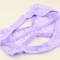 ラ・ポーム 柔らかNHK素材 フルバックショーツ 透け感シースルー くい込みデザイン 319237