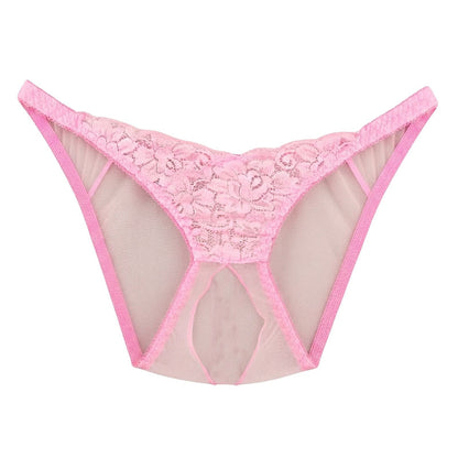 ラ・ポーム 20ハーフ生地とエアリーレースを使用した股ワレフルバック 319243