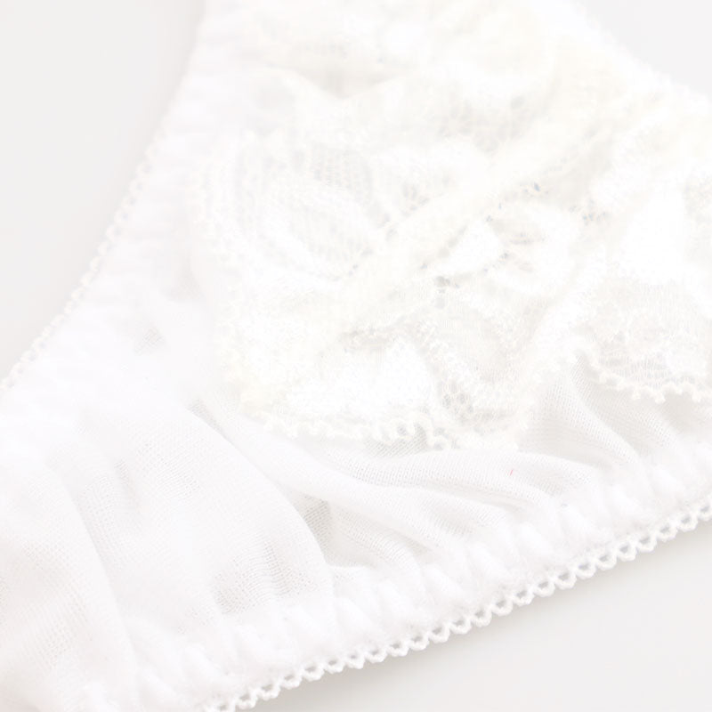 La-Pomme: Ultra-shallow nano T-back shorts featuring NHK fabric and beautiful lace, 319244