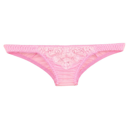 La-Pomme NHK fabric ultra-shallow nano half-back shorts with beautiful lace 319245