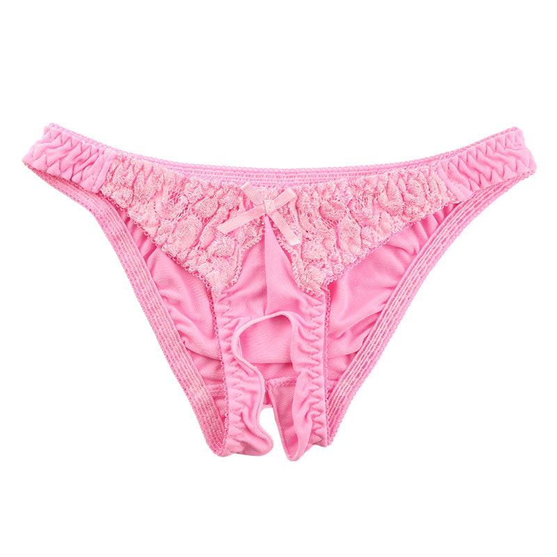 ラ・ポーム SSS生地 ストレッチレース 穴あき 股ワレ ハーフバック