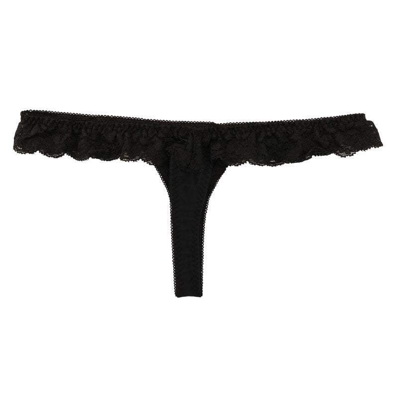 ラ・ポーム SSS生地使用 レディースTフロントTバックショーツ 透け感レースでセクシー＆エレガント 快適フィットで魅力的な一枚 320105