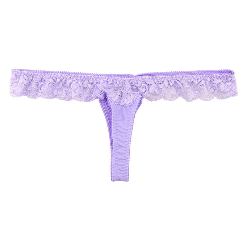 ラ・ポーム SSS生地使用 レディースTフロントTバックショーツ 透け感レースでセクシー＆エレガント 快適フィットで魅力的な一枚 320105